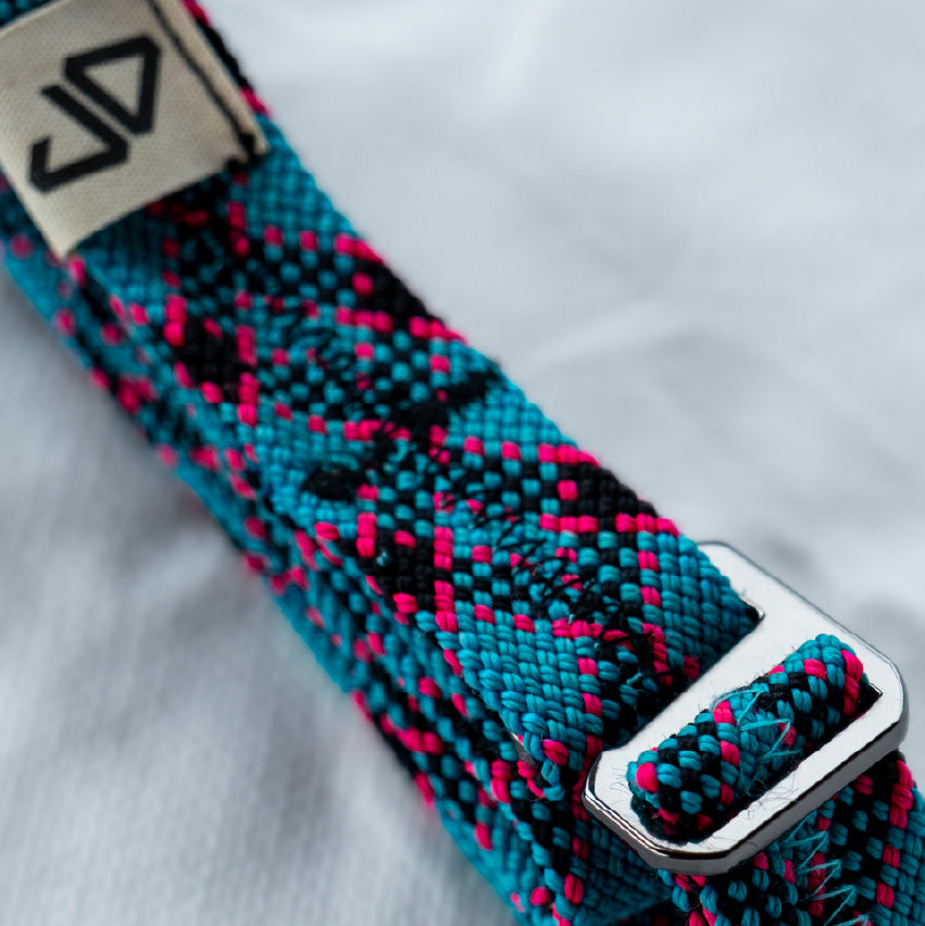 Recycled Belt - Blue & Pink
