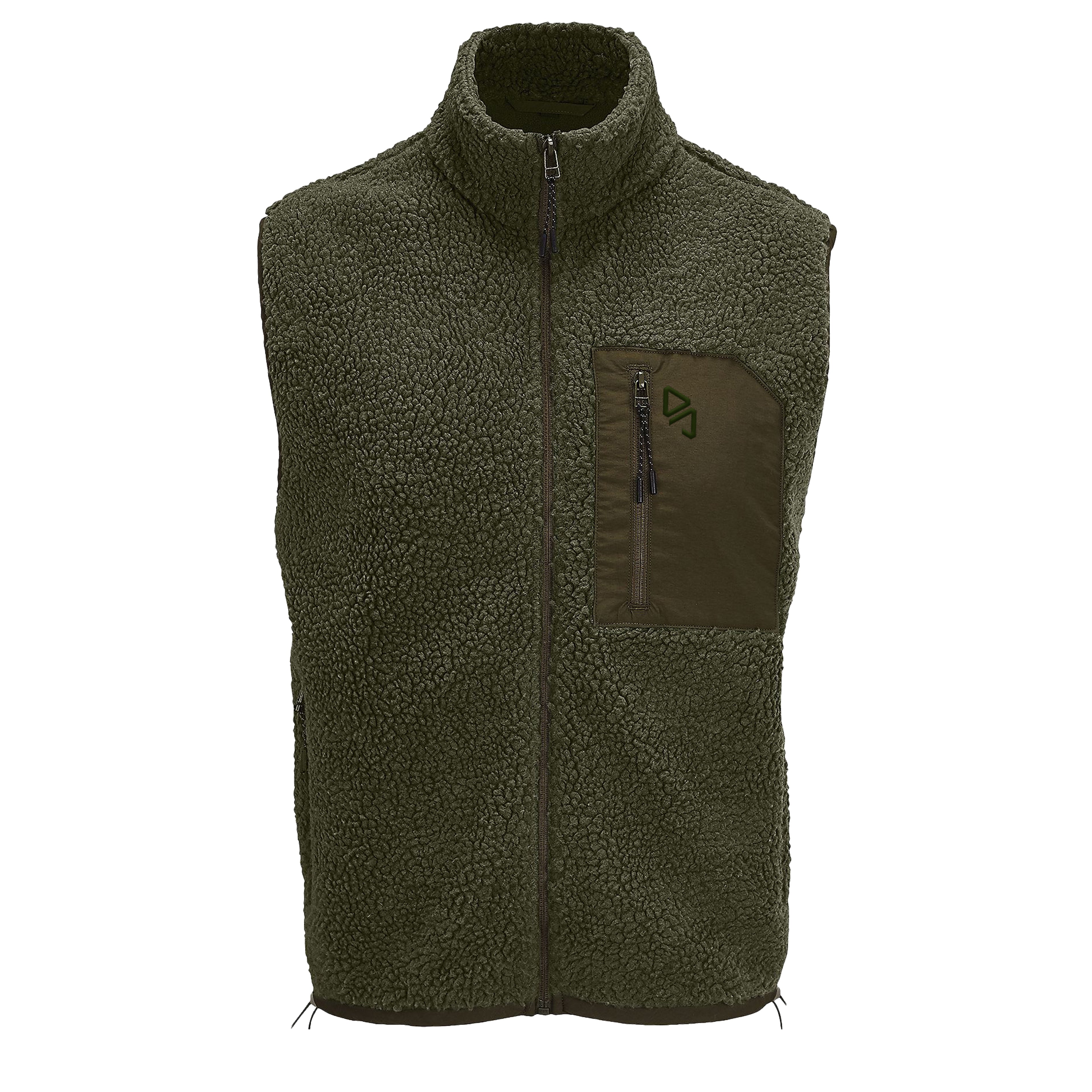 EcoComfort Sherpa Vest Khaki