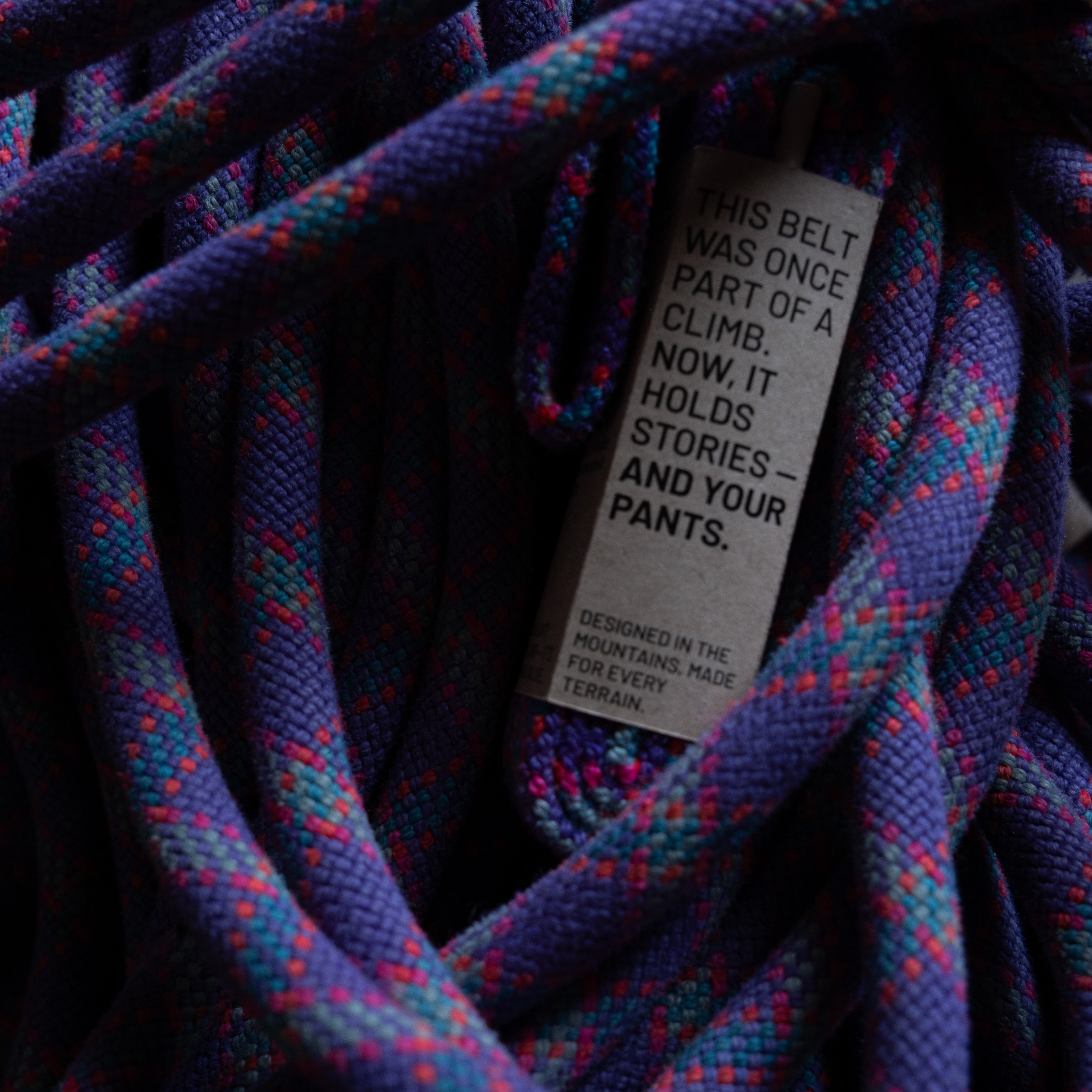 Recycled Belt - Mix Lila & Pink