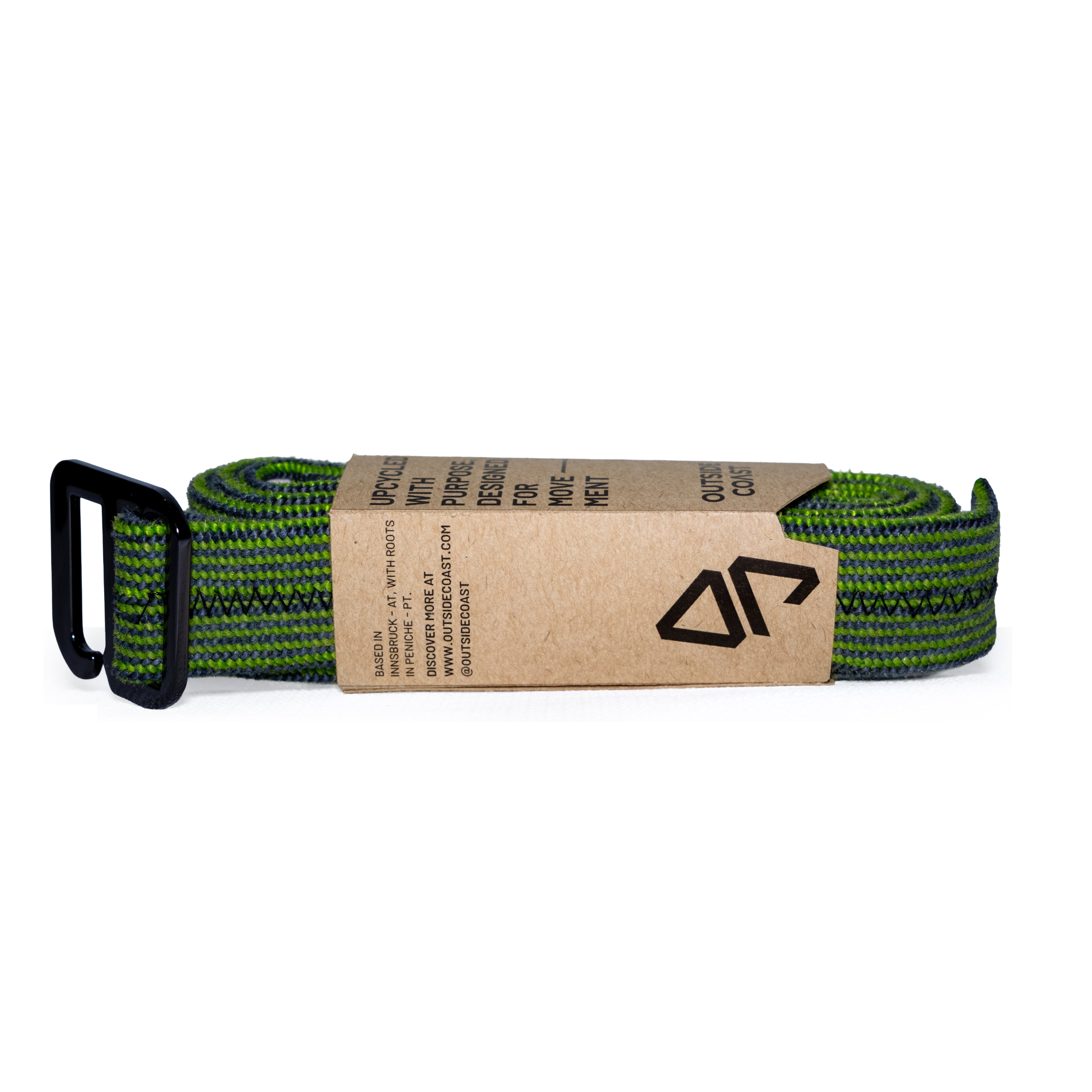 Recycled Belt - Green & Grey