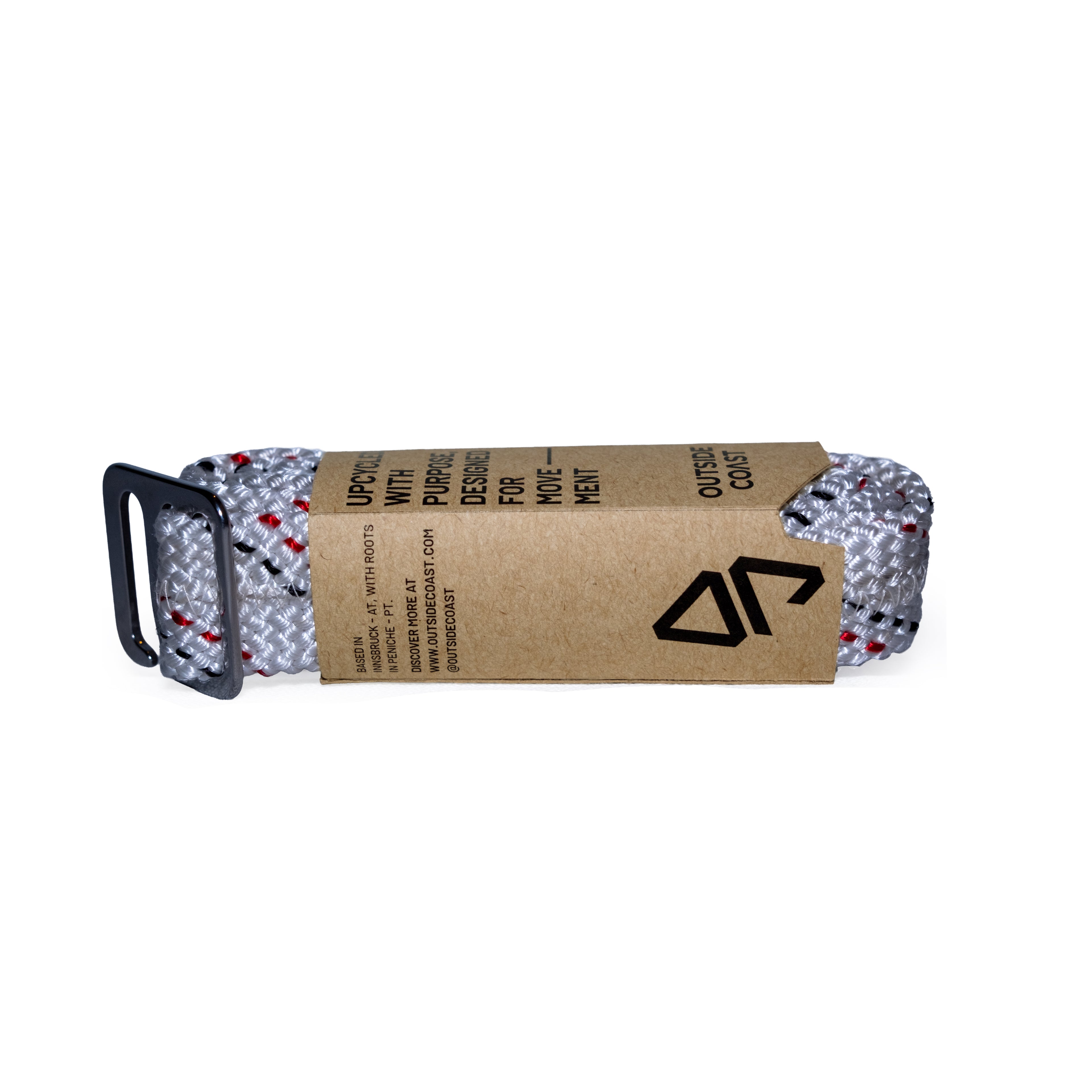 Recycled Belt - White & Red