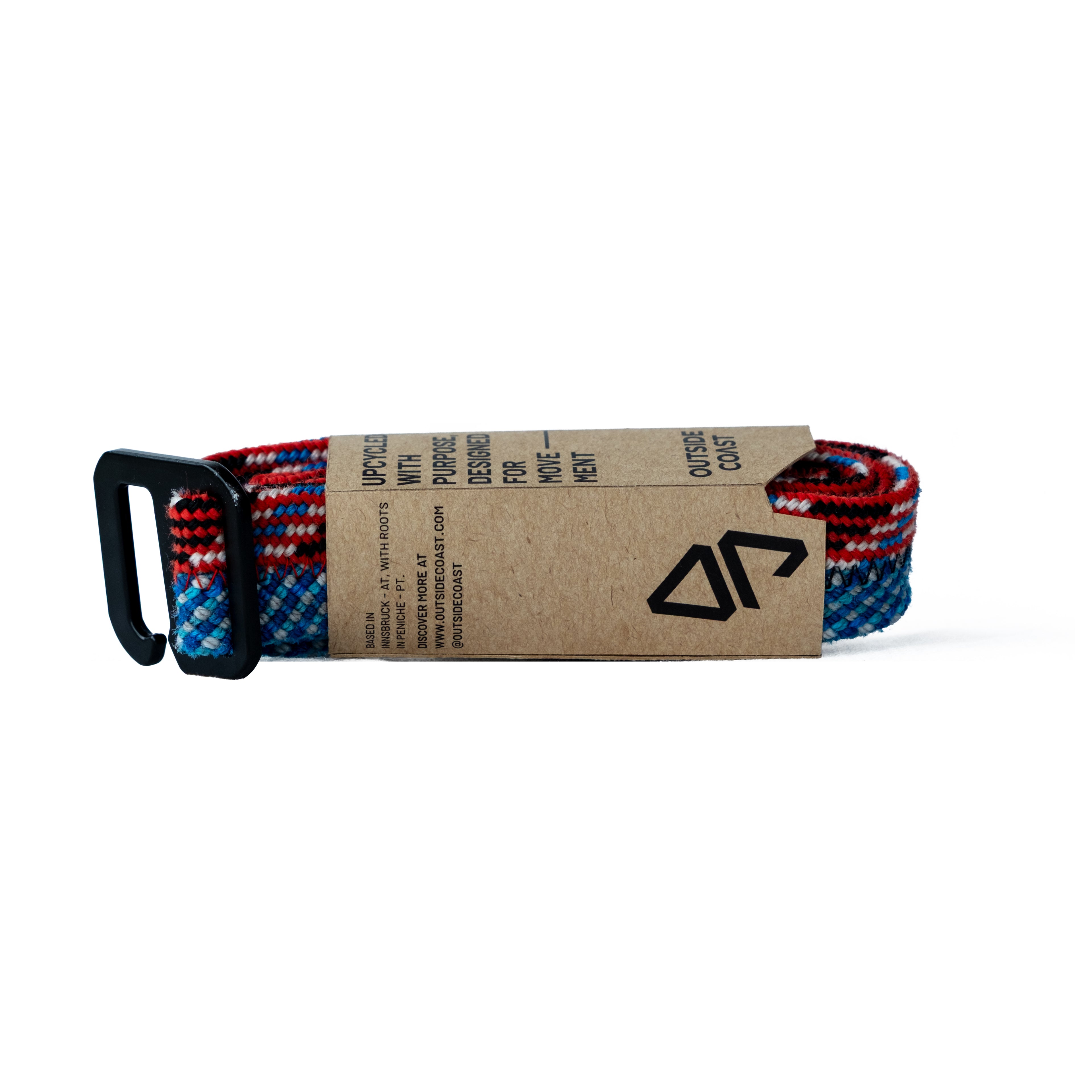 Recycled Belt - Due Red & Blue