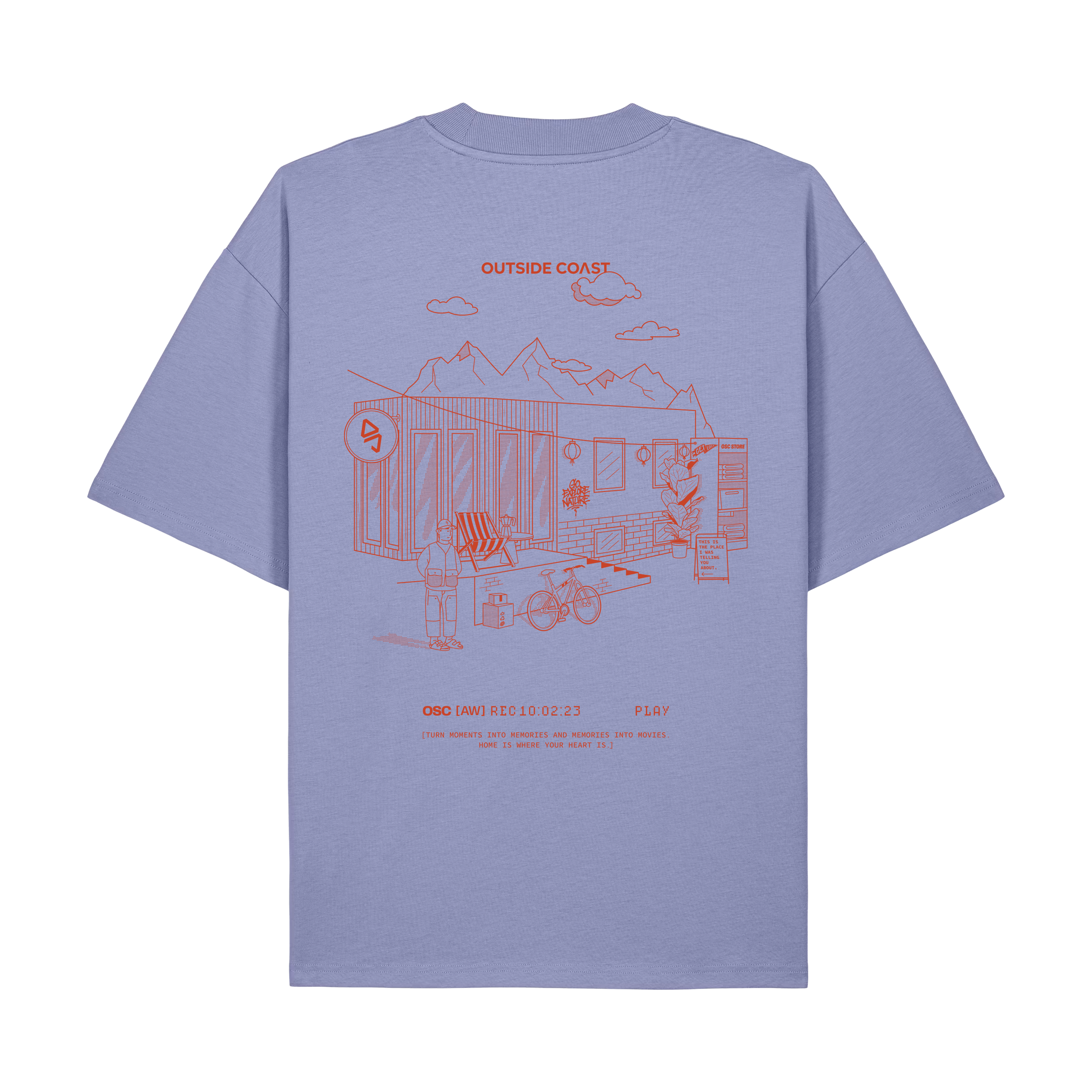 Memory T-Shirt Boxy Lila