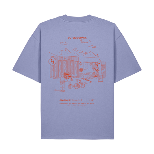 Memory T-Shirt Boxy Lila